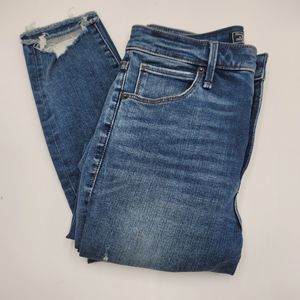 Abercrombie & Fitch Simone Jeans 26 High Rise Skinny Ankle Distressed Denim Pant
